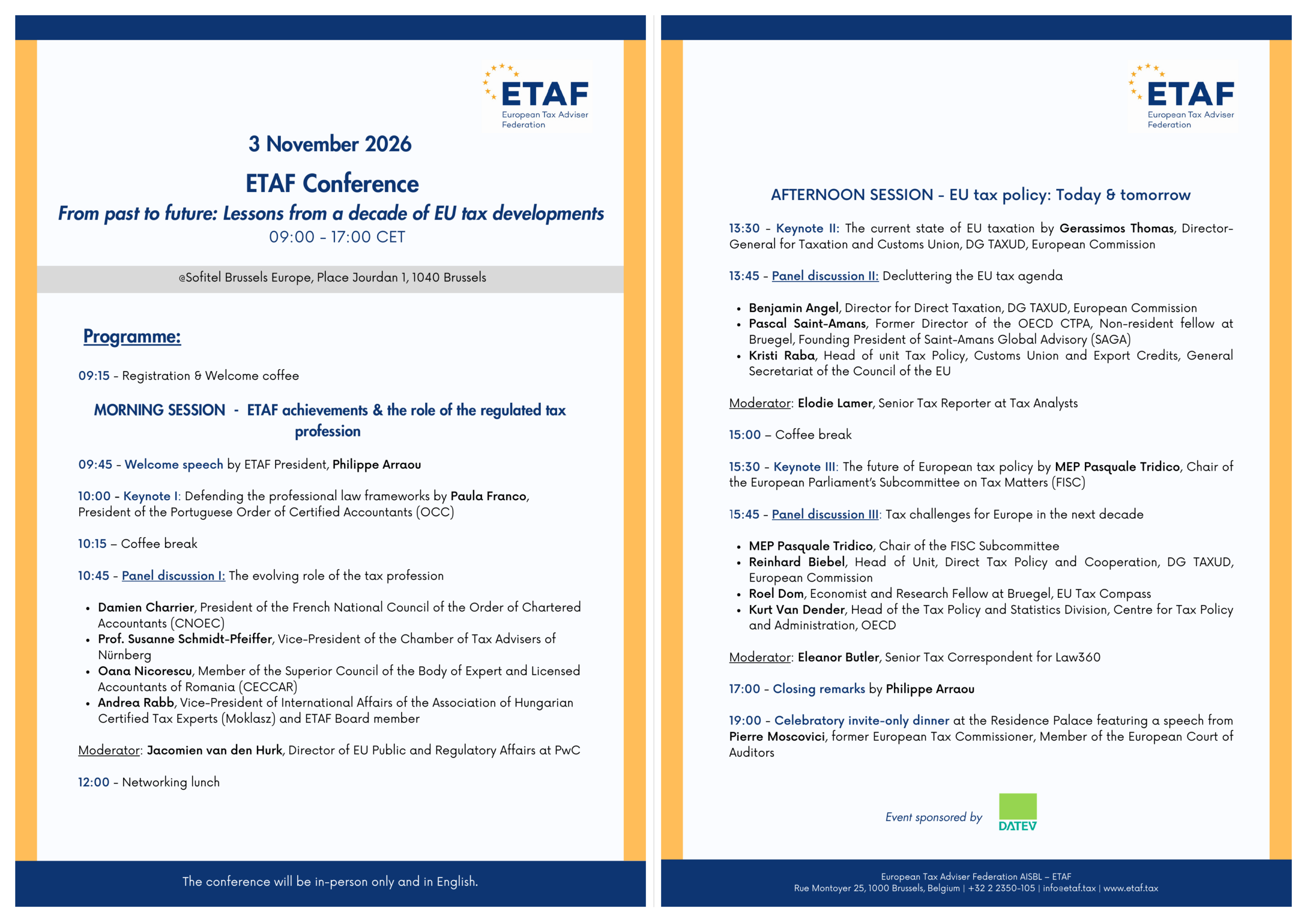 programme etaf conference 3 november 2026